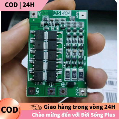 [COD] Mạch quản lý pin 3S 40A BMS - Thiết kế thông minh, bảo vệ đa chức năng, nâng cao độ bền pin li