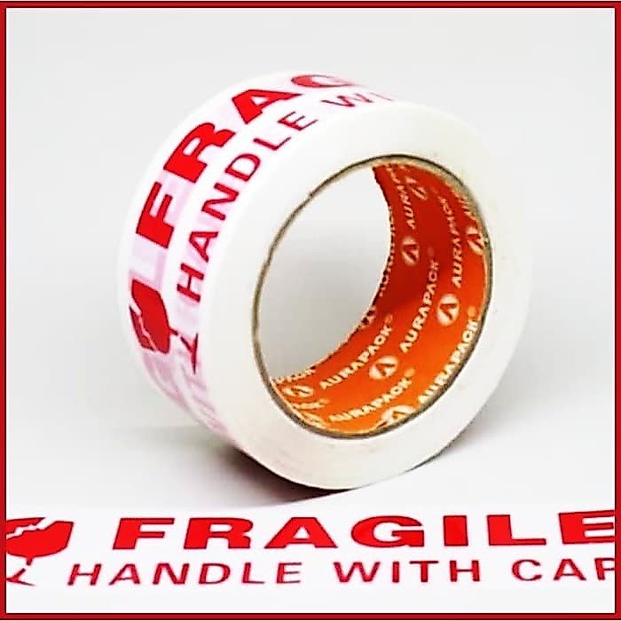 AURAPACK WHITE FRAGILE DUCT TAPE 48MM X 90Y DÀY XÀ PHÒNG BANDUNG