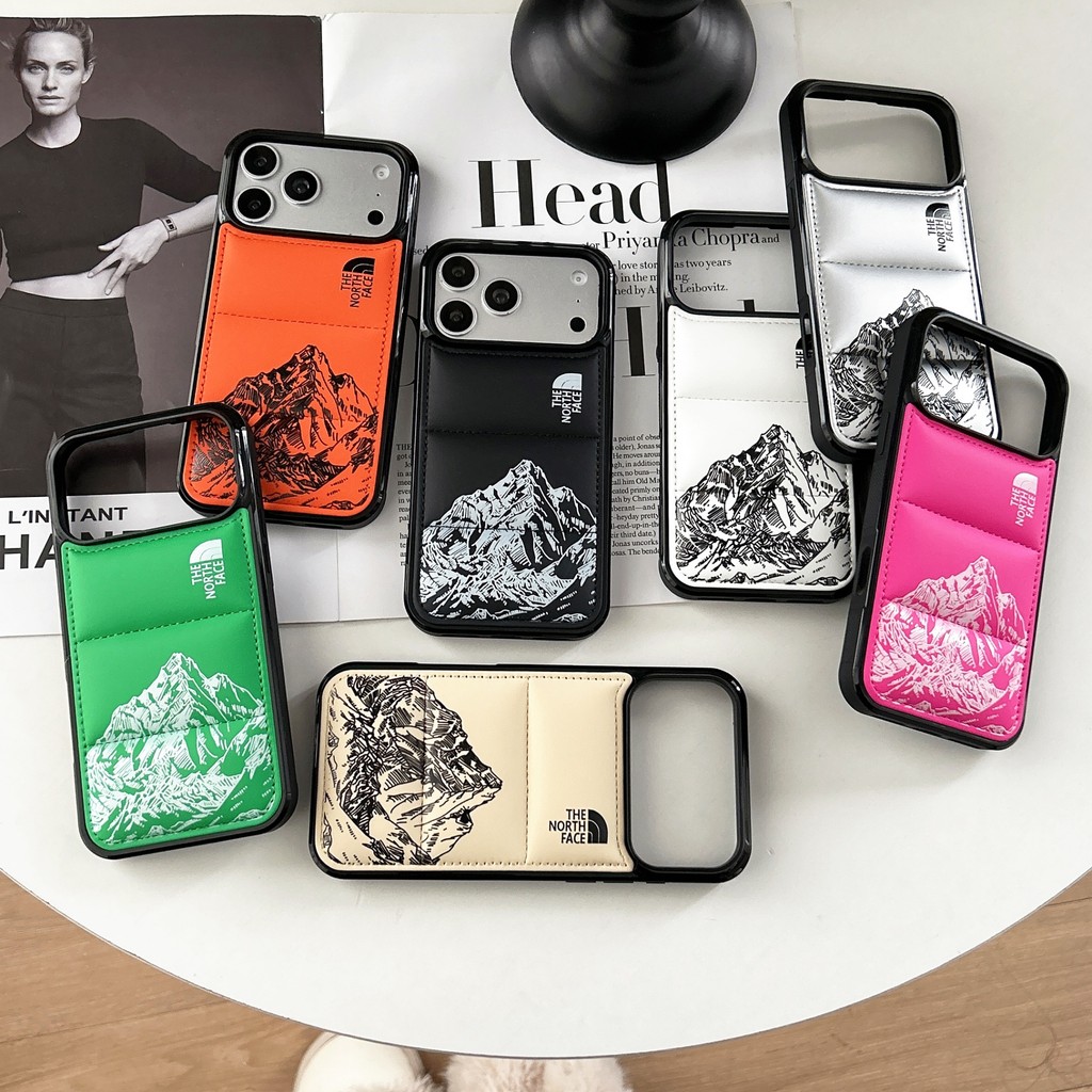 Street Wear Snow Mountain Down Jacket Vỏ điện thoại Thích hợp cho iPhone 15 Pro Max Phong cách chức 