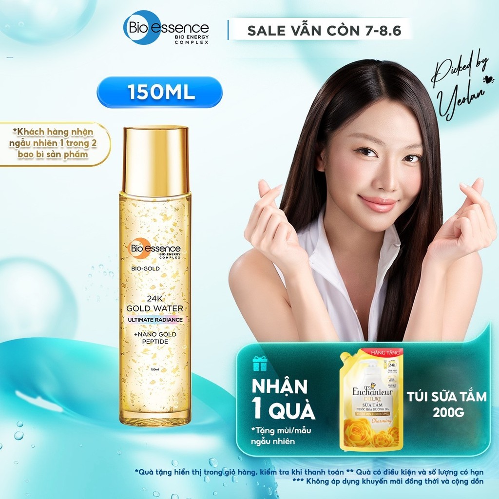 Nước dưỡng ngăn ngừa lão hóa Bio-Essence Bio-Gold Bio-Essence Gold chiết xuất vàng 24k 150ml