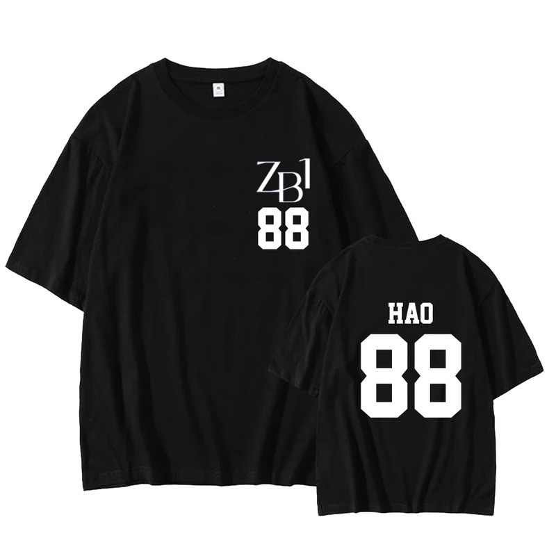 Kpop ZEROBASEONE ZB1 Hanbin MatTHERW Woohyun JIWOONG HAO Ricky Áo thun họa tiết cho ZEROSE‌ - Áo thu