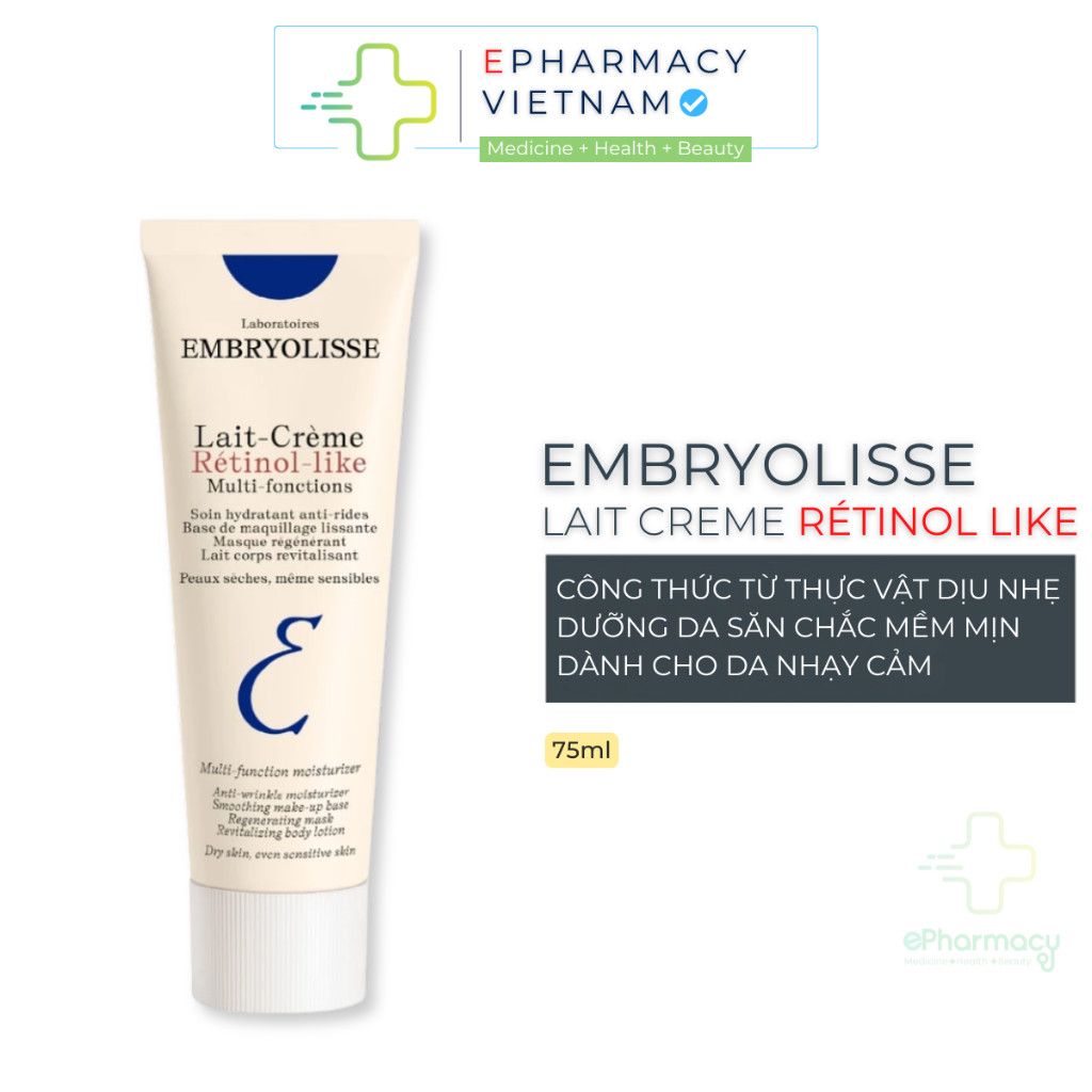 Kem Dưỡng EMBRYOLISSE Lait Crème Retinol Like Hỗ Trợ Cải Thiện Nền Da, Sáng Mịn 75ml