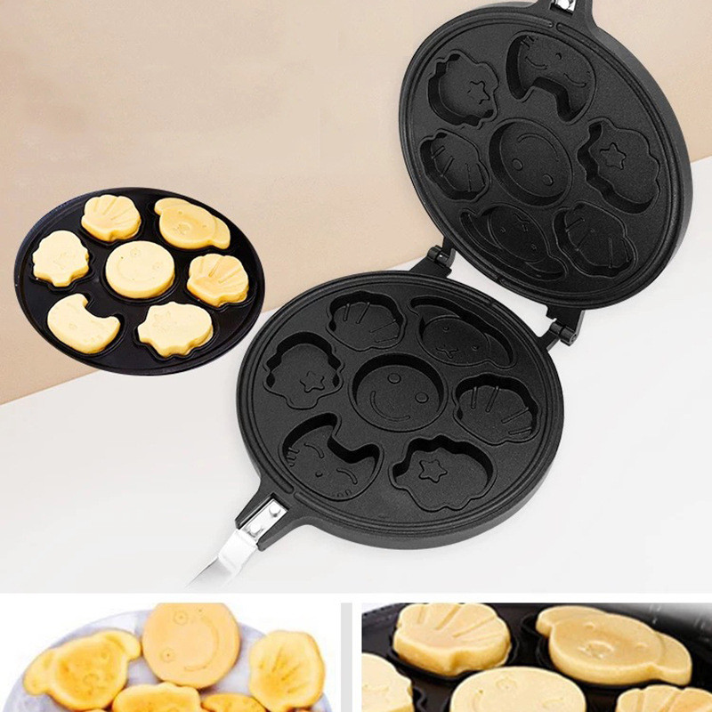 Khuôn nướng bánh hình hoạt hình, khuôn nướng bánh waffle, khuôn bánh, khuôn nướng bánh trứng waffle,