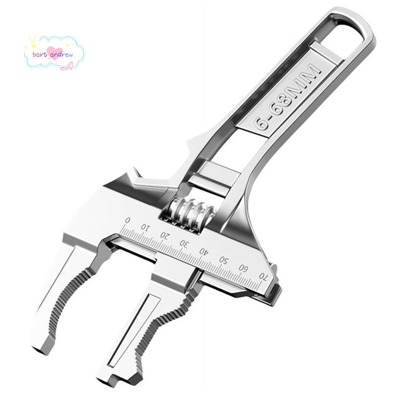 Cờ lê bồn rửa có thể đảo ngược với cờ lê mở hàm 6-68mm Bạc có thể điều chỉnh 6-68mm