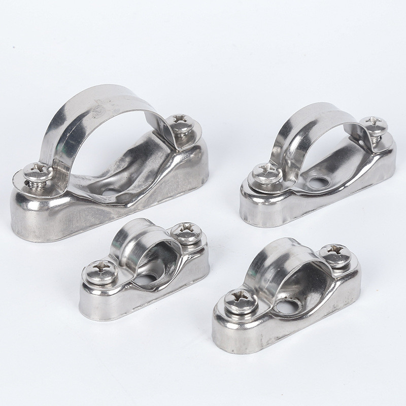304 / 316 Thép Không Gỉ Off-Wall Mã Dày Ngựa Cưỡi Cassette Dòng Ống Kẹp Ống Giá Đỡ Hợp Kim Nhôm Thỏi
