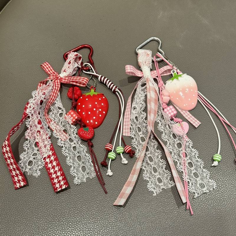 New Ins Style Strawberry Bag Hanging Miu Pendant Small Fresh Pendant Fashion Personalized Summer Bag