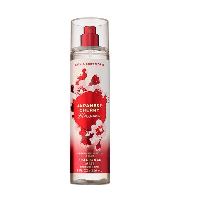 Xịt Thơm Toàn Thân Bath & Body Works Japanese Cherry Blossom 236ml - Hương Hoa Anh Đào Nhẹ Nhàng, Lư