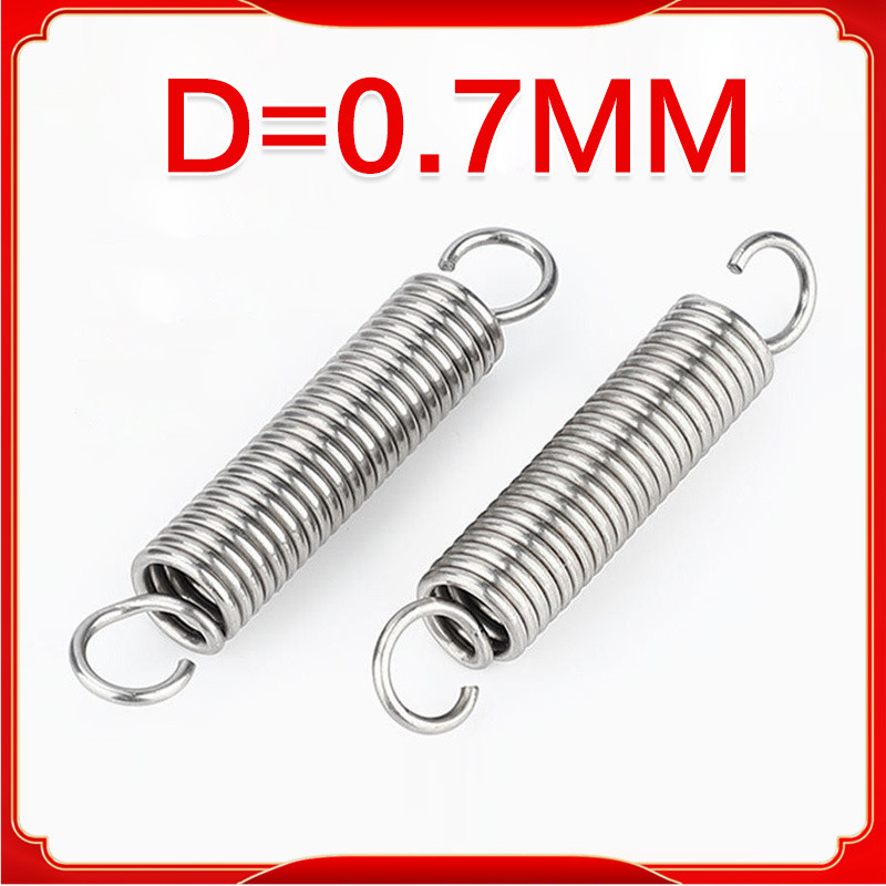 Lò xo căng thẳng inox 304 d = 0,7mm, OD5mm, L = 15 ~ 120mm lò xo căng thẳng có móc, áp dụng cho cửa 