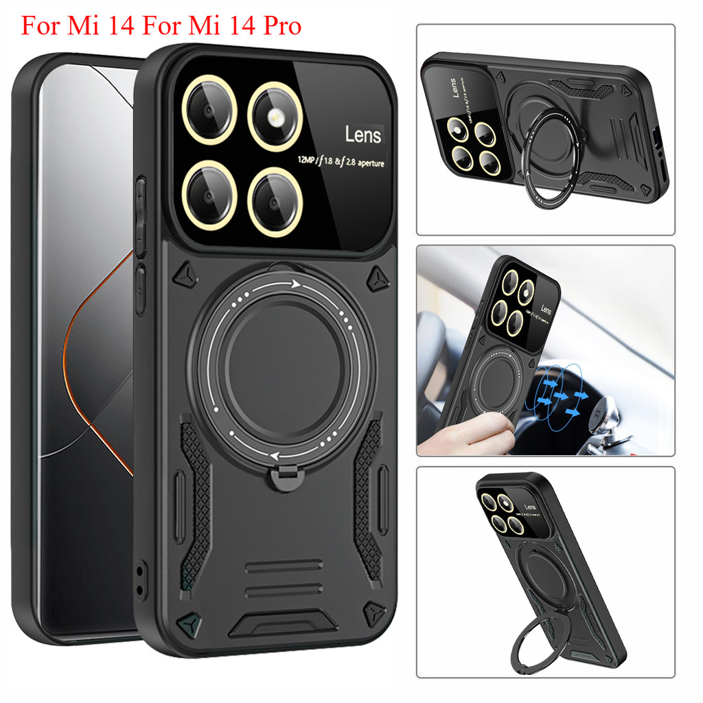 Dành cho Xiaomi 13 Pro / Mi 13 / Mi 14 / Mi 14 Pro 360°Ốp điện thoại bọc thép xoay độ Mi13 14 Pro