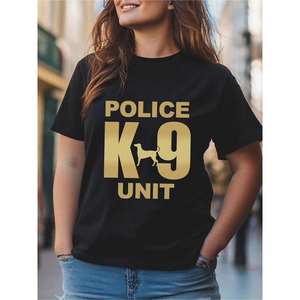 Áo thun in màn hình "K9 Unit" 1 tay ngắn cổ tròn Cotton thích hợp cho cả nam và nữ (Size S – 5XL)