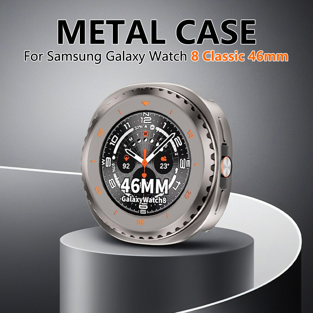 Ốp Hợp Kim Nhôm Sang Trọng Cho Samsung Galaxy Watch 8 Classic 46 Mm Khung Bảo Vệ Dành Cho Galaxy Wat
