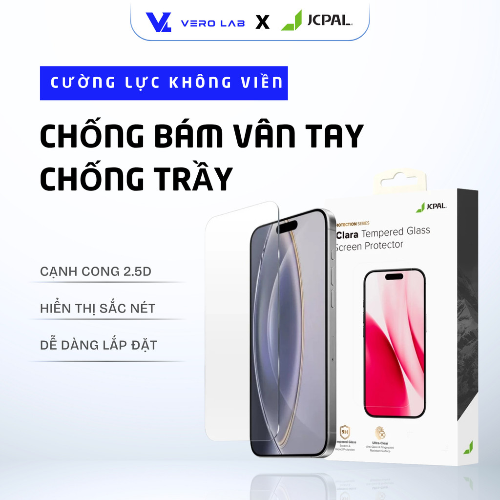 Cường Lực JCPAL iClara iPhone 16/17 Series