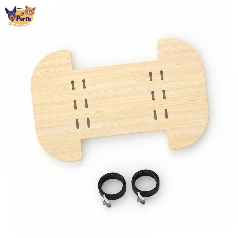 Perfk Chó Xe Đạp Tàu Sân Bay Ban Bằng Gỗ Chân Nối Dài Chắc Chắn Hạng Nặng Dễ Dàng Lắp Đặt Xe Điện Nề