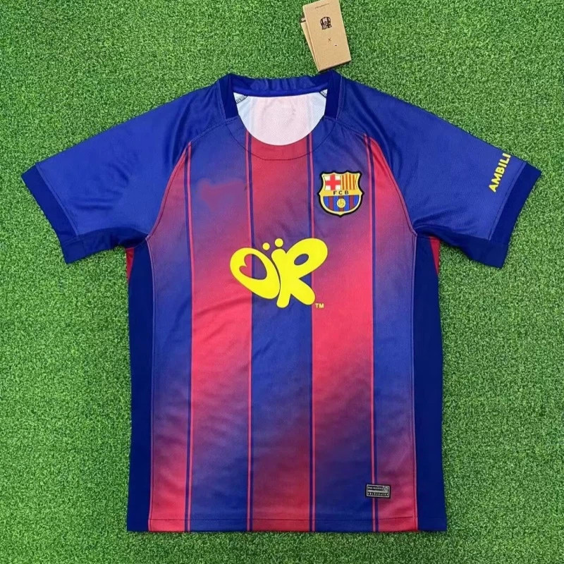 Fan Edition 2025 / 26 Fc BAR Olivia Rodrigo National Derby Home Jersey Áo sơ mi bóng đá tay ngắn #26