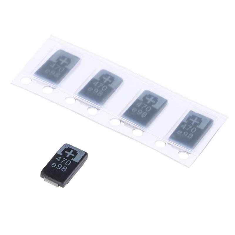 [JRY] 5 CÁI 2R5TPE470M9 470 2.5V 470UF SMD Tụ điện Tantalum Polymer Tụ điện WPM