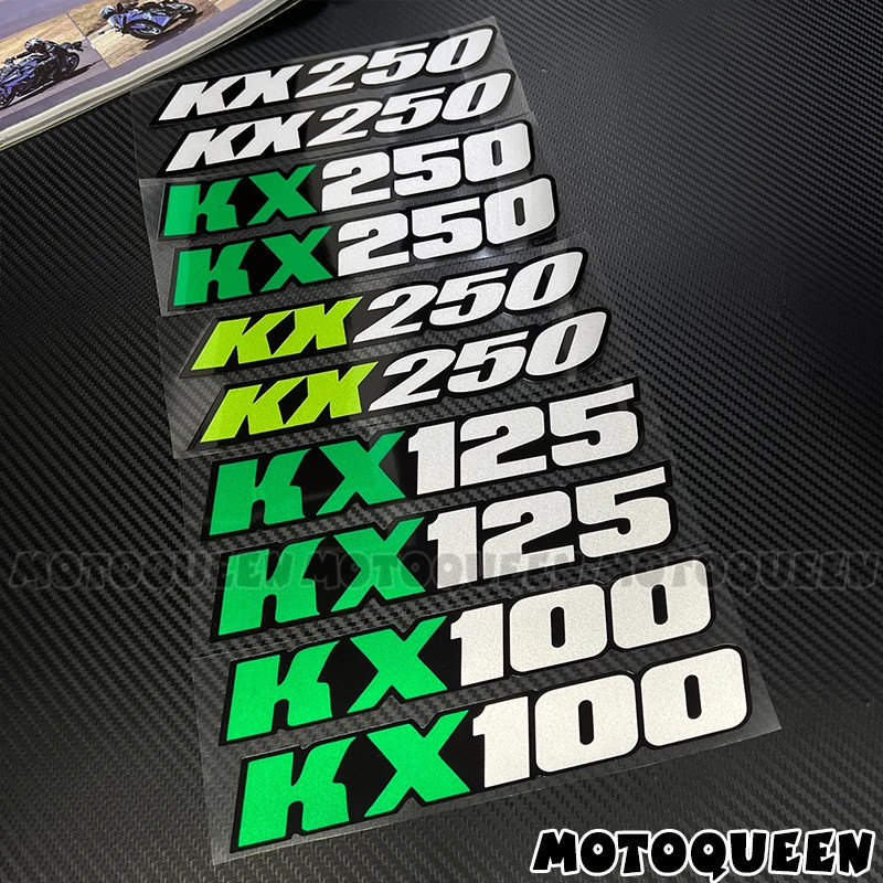 Dành Cho Kawasaki KX 100 125 250 KX100 KX125 KX250 Miếng Dán Bánh Xe Máy Vành Bình Nhiên Liệu Miếng 