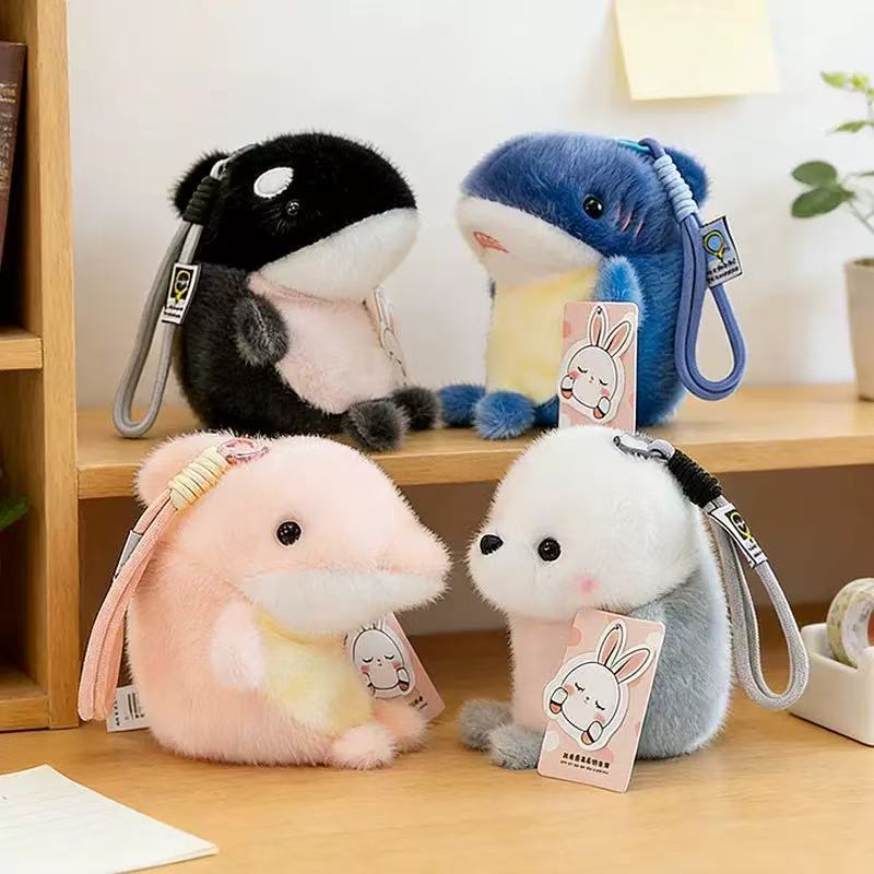 Ocean Cute Friends Killer Whale Doll Dolphin Mặt dây chuyền