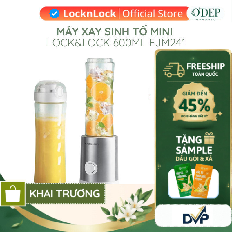 Máy xay sinh tố mini màu trắng Chính hãng LocknLock EJM241 - SHOP DVP