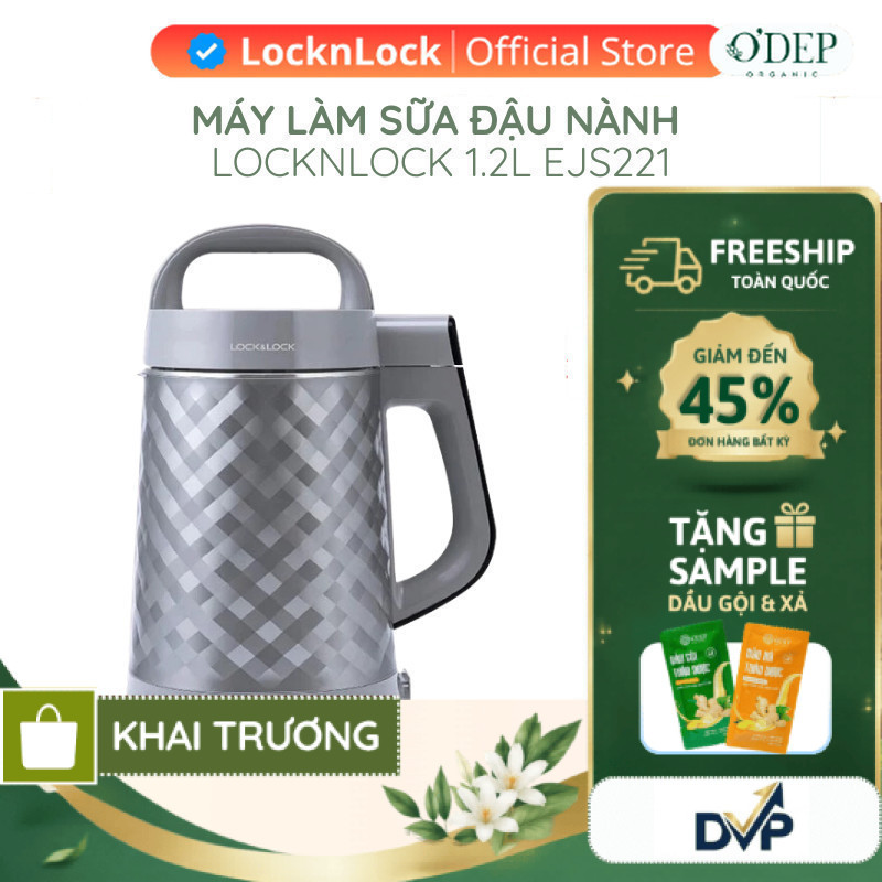 Máy làm sữa đậu nành - 1.2 lít Chính hãng LocknLock EJS221 - SHOP DVP