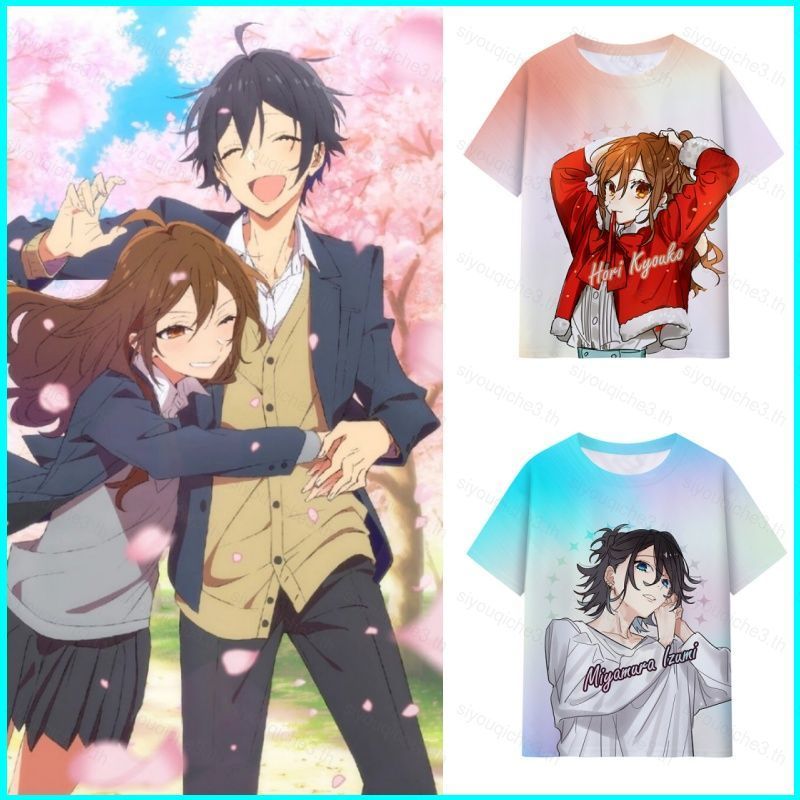 SY3 Hori Và Miyamura Cosplay Vải Full Graphic Mùa Hè Áo Thun Anime Tay Ngắn Top YS3