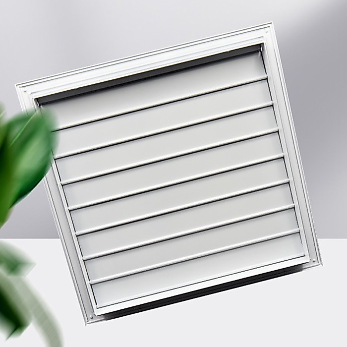 Cửa thoát khí Louver một lớp, trần, Cửa thoát khí Louver chống mưa có thể điều chỉnh, Louver tự treo