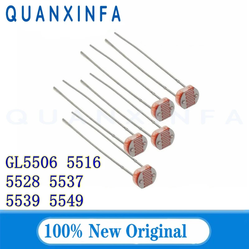 10-20 CÁI photoresistor GL5506 GL5528 GL5537 GL5539 GL5506 GL5549 LDR phát hiện ánh sáng công tắc cả