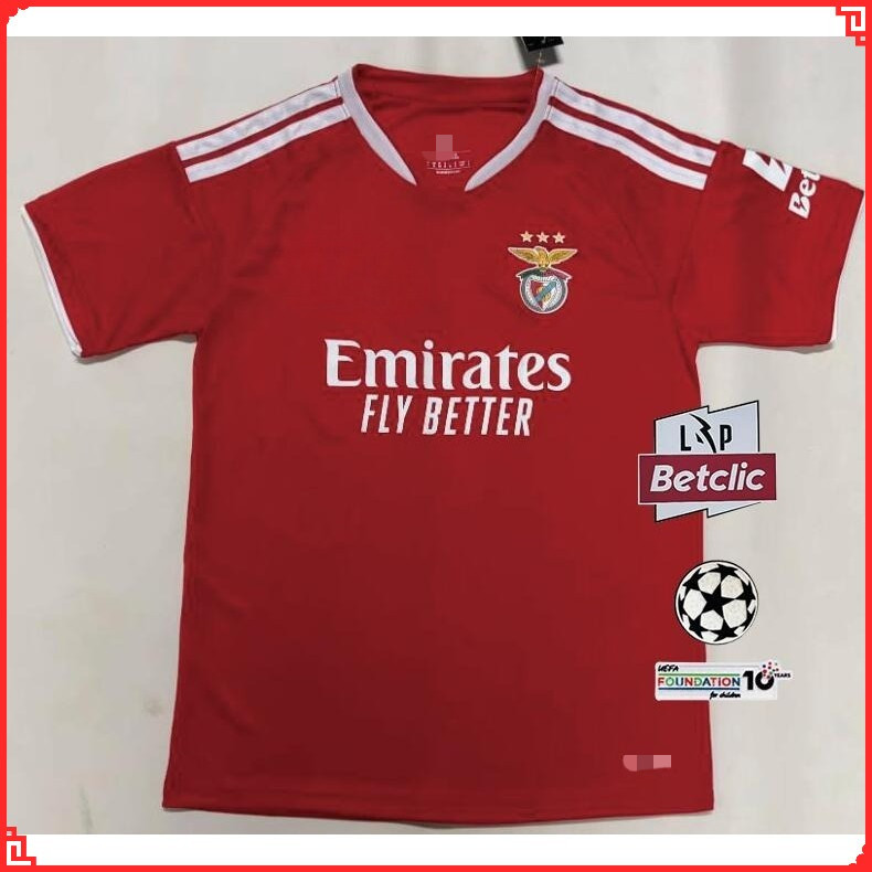 Áo sơ mi bóng đá ngắn tay phiên bản dành cho người hâm mộ sân nhà của Benfica 26 / 27, size S-4XL