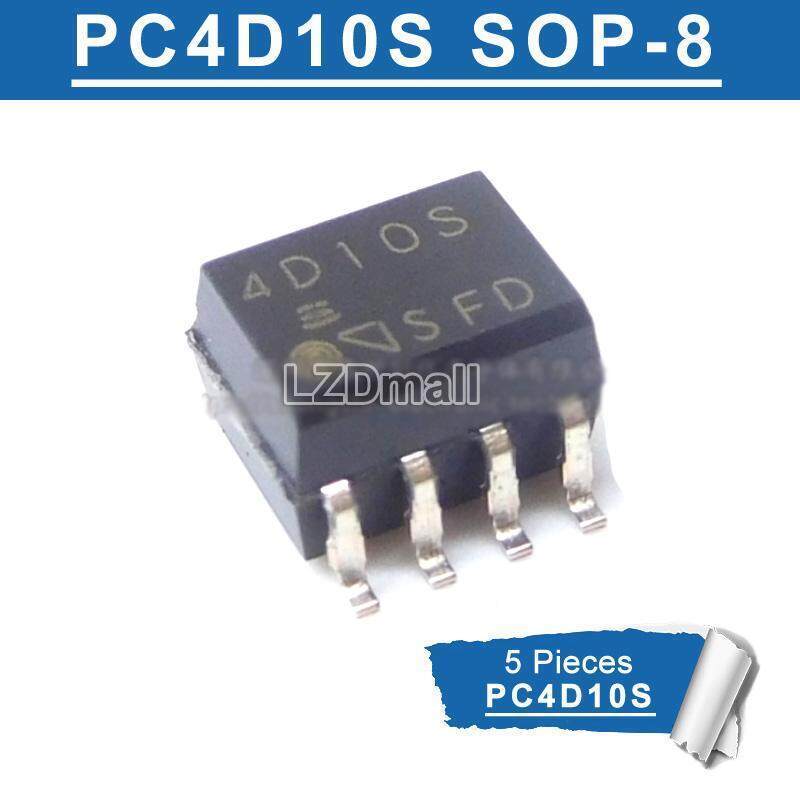 5 chiếc 4D10S SOP-8 PC4D10S SOP8 PC4D10SNIP0F SOP SMD Bộ ghép quang cách ly tốc độ cao mới nguyên bả