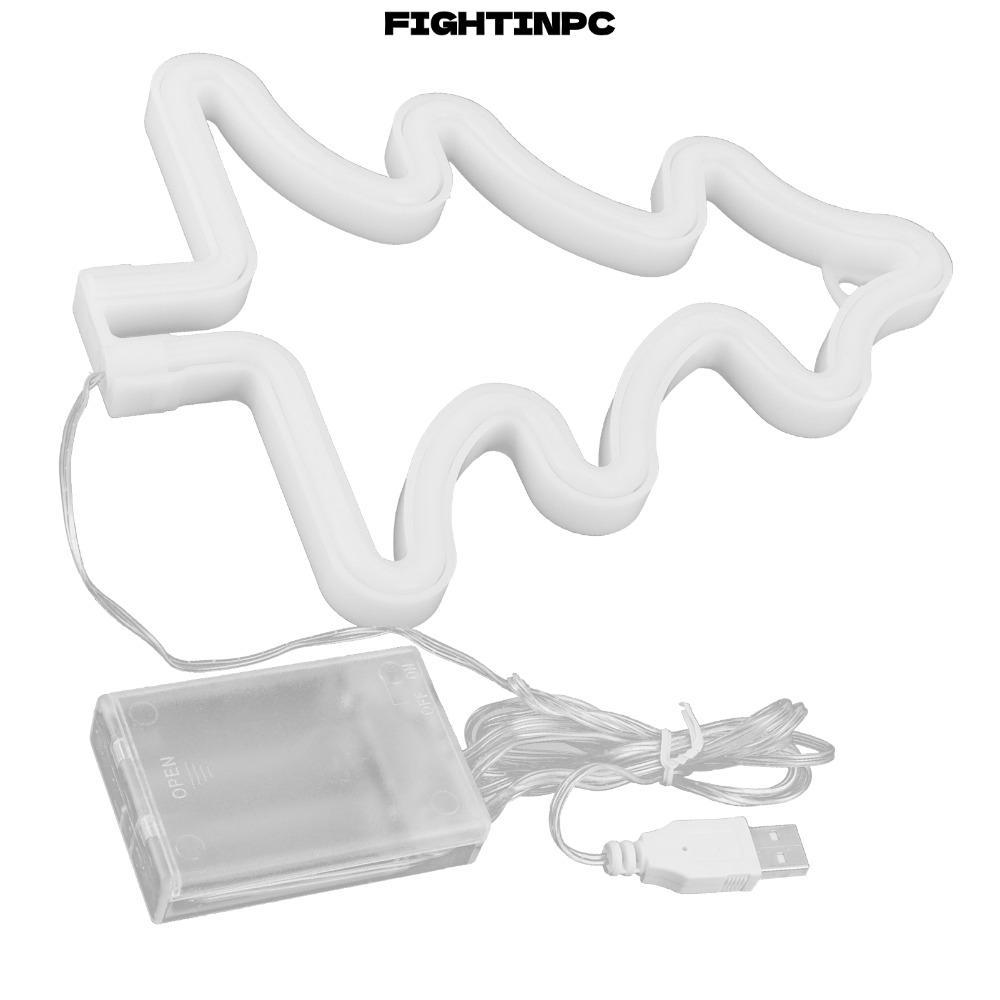 Đèn neon FIGHTINPC, Đèn LED neon cây thông Noel USB hoặc chạy bằng pin, Đèn neon LED 5V hiện đại Tiệ