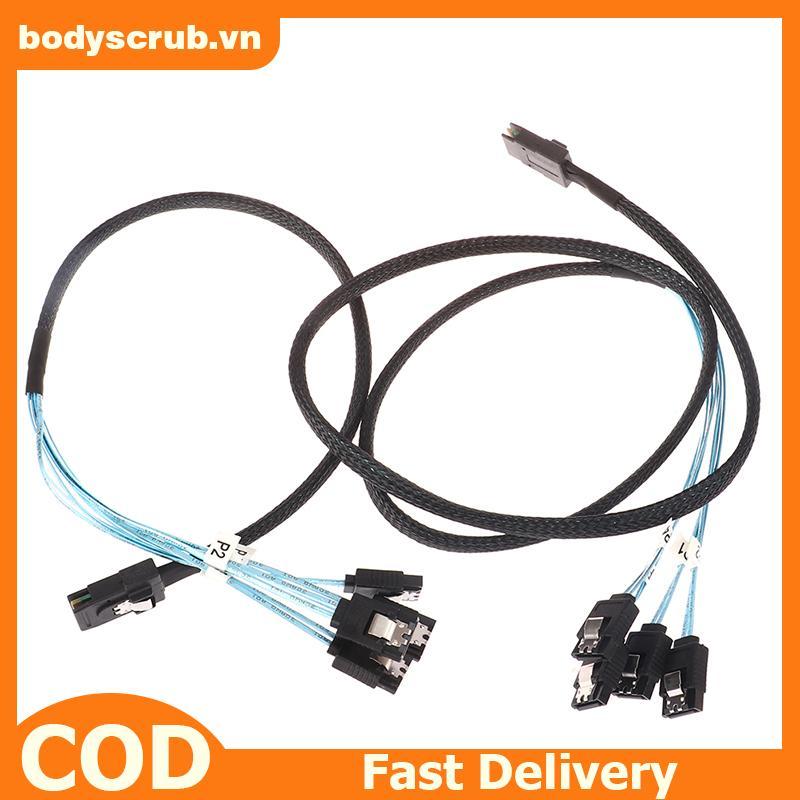 Cáp BB SAS SATA Mini-SAS SFF-8087 Đến 4 Cáp SATA Mini SAS 4i SFF8087 36P Đến 4 Cáp SATA 7P 12Gbps 1 