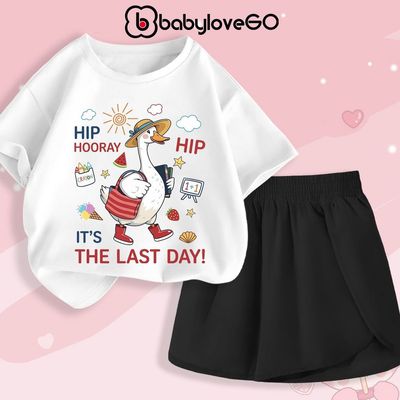 Bộ quần áo cho bé BabyloveGO, set đồ bộ bé gái siêu xinh, mềm nhẹ thoáng mát cho bé 1-10 tuổi