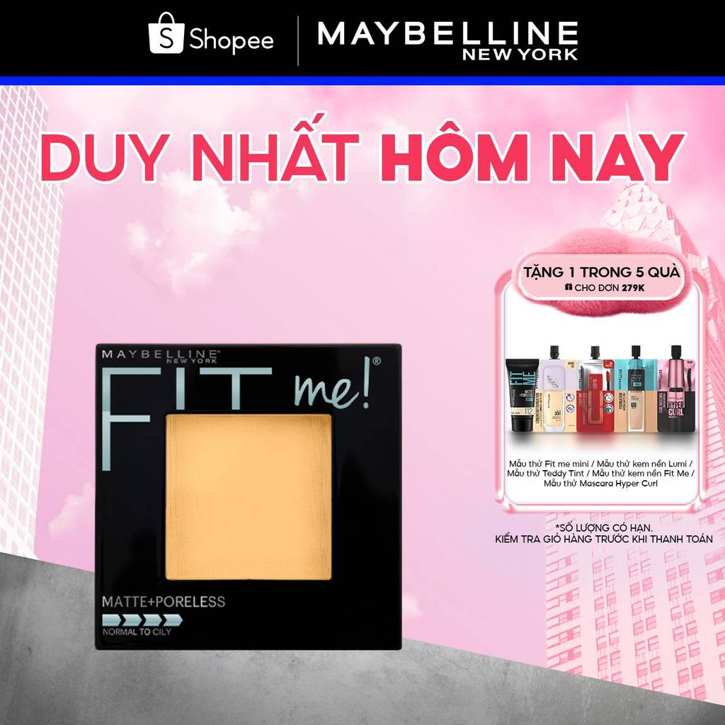 Phấn Phủ Mịn Lì Kiềm Dầu Fit Me Matte Poreless Powder Maybelline New York 8.5g