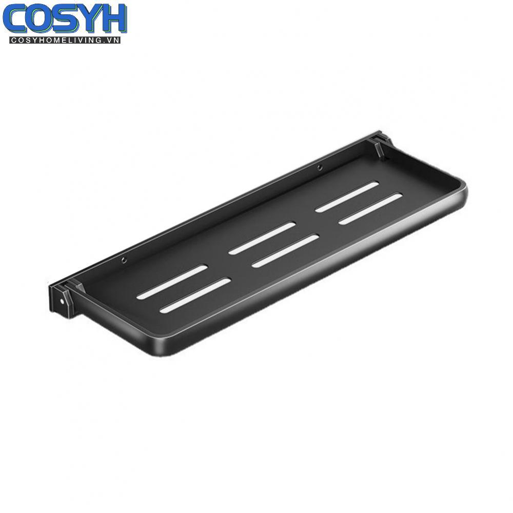 <cosyh>Foldable Aluminum Wall Mounted Shelf for Bathroom Kitchen Space Saving Organizer