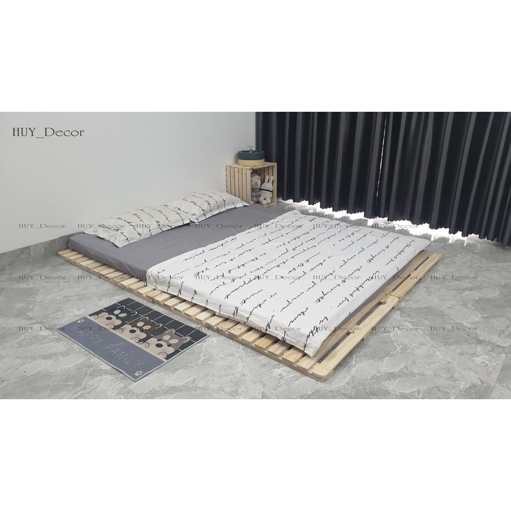 Giường Pallet Gỗ Thông Gấp Gọn, Giường Pallet Cho HomeStay