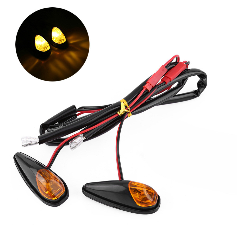 Xe Máy Công Suất Cao Mắt Mèo LED Xoay Góc Đèn LED Bên Đèn Báo Ánh Sáng Rộng Dính Tín Hiệu Xoay JK8I