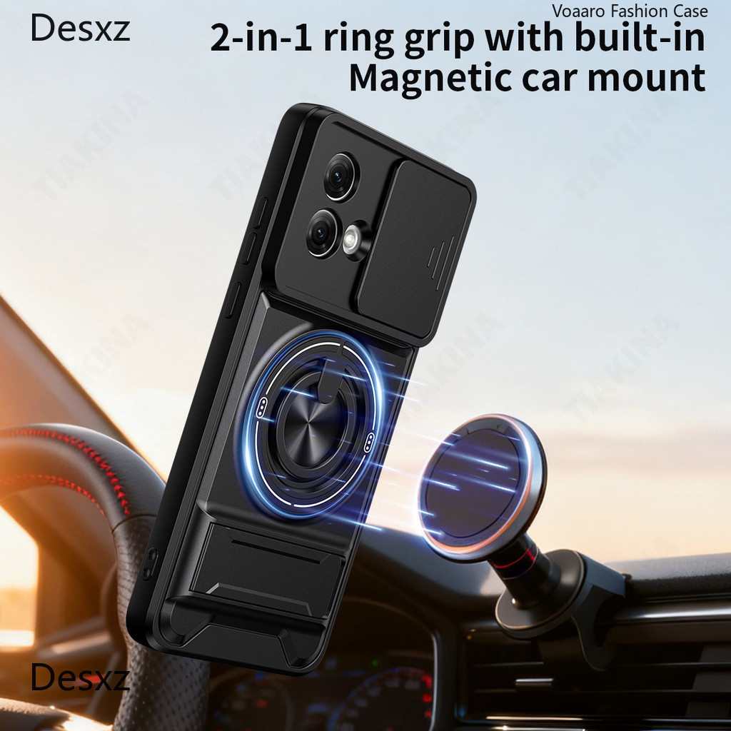 Mới Trượt Ống Kính Funda Cho Motorola Moto G84 5G Ốp Lưng Xoay Vòng Từ Tính Cho Motorola G84 5G Ốp L