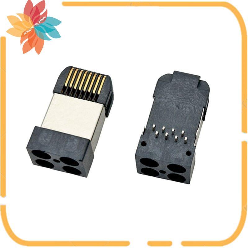 Đầu nối RJ45 8P8C Nam được bảo vệ DIP Plug-in Thân dài 2 CÁI 90 độ