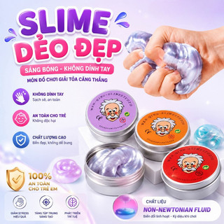 Slime Thủy Tinh Lỏng Dẻo Dai Chuẩn Glass ,Bóp Magic Slime, Đồ Chơi Giảm Căng Thẳng Chất Lỏng Phi Newton