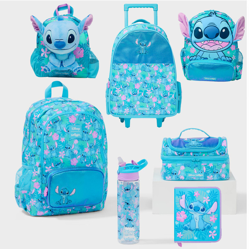 Smiggle Túi Đi Học Ba Lô Dung Tích Lớn Ba Lô Học Sinh Tiểu Học Học Ngoài Trời Túi Giải Trí Hoạt Hình