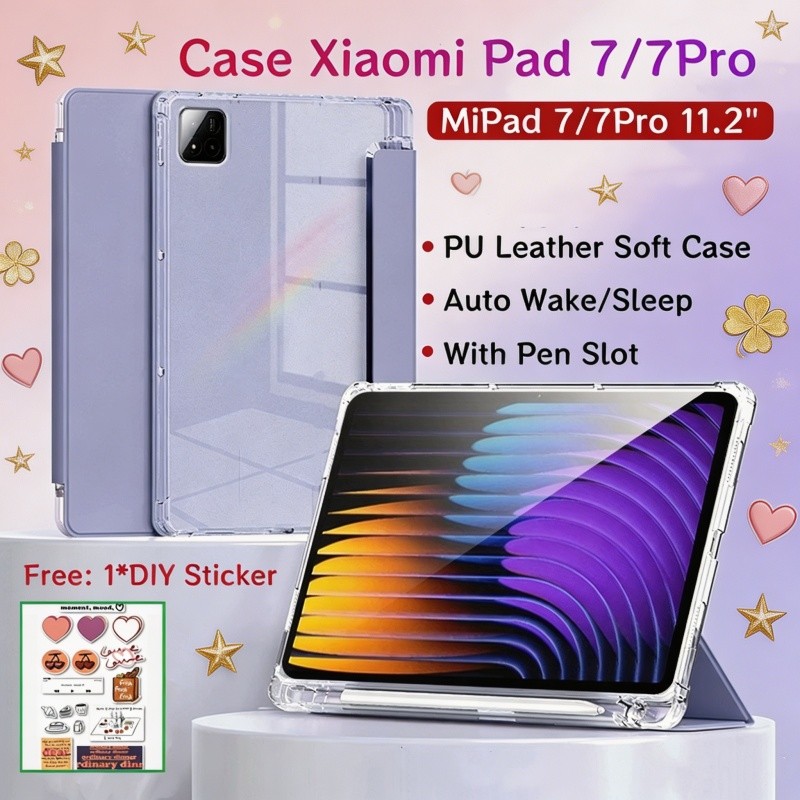 Dành Cho Xiaomi Pad 7 / 7Pro 11.2 inch Ốp Lưng Từ Tính Thông Minh Silicon Dành Cho Xiaomi MiPad 7 Pr