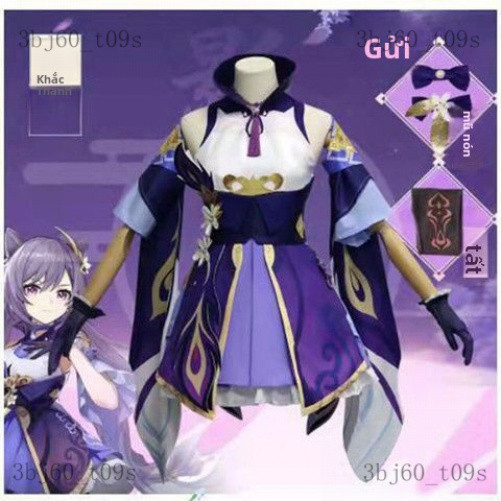 Trang phục cosplay Genshin Impact cos Klee và Keqing cos Quả óc chó cos Anime và trò chơi điện tử co