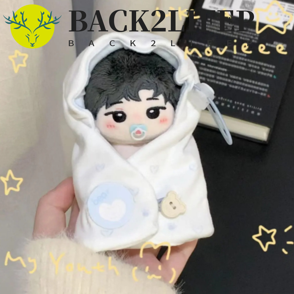 BACK2LIFEP 10cm Quần áo quấn búp bê cotton, Áo choàng quấn 10cm Quần áo búp bê, Quần áo DIY Chăn nhỏ