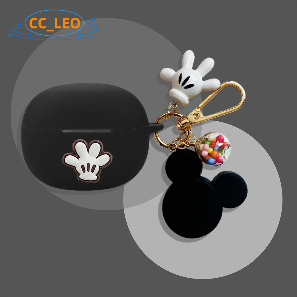 for EDIFIER Comfo Bass Case Silicone Soft Case Cartoon Bear Penguin Keychain Cute Pendant Suitable f