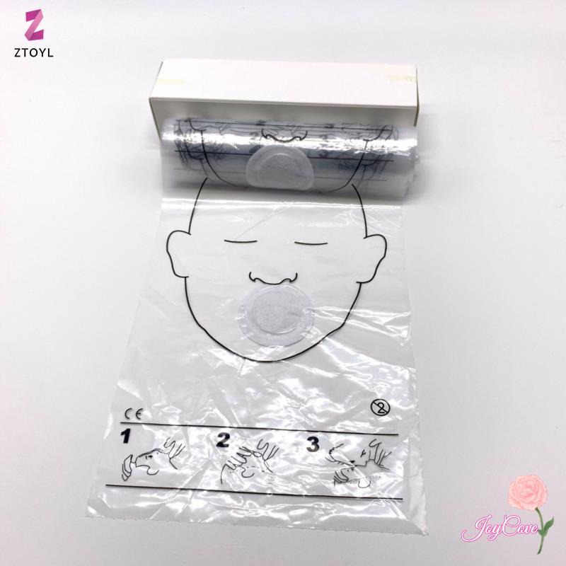 [ZTO-T] 36 Cái / cuộn Mặt nạ hồi sức CPR Tấm chắn mặt CPR cho bộ sơ cứu huấn luyện CPR