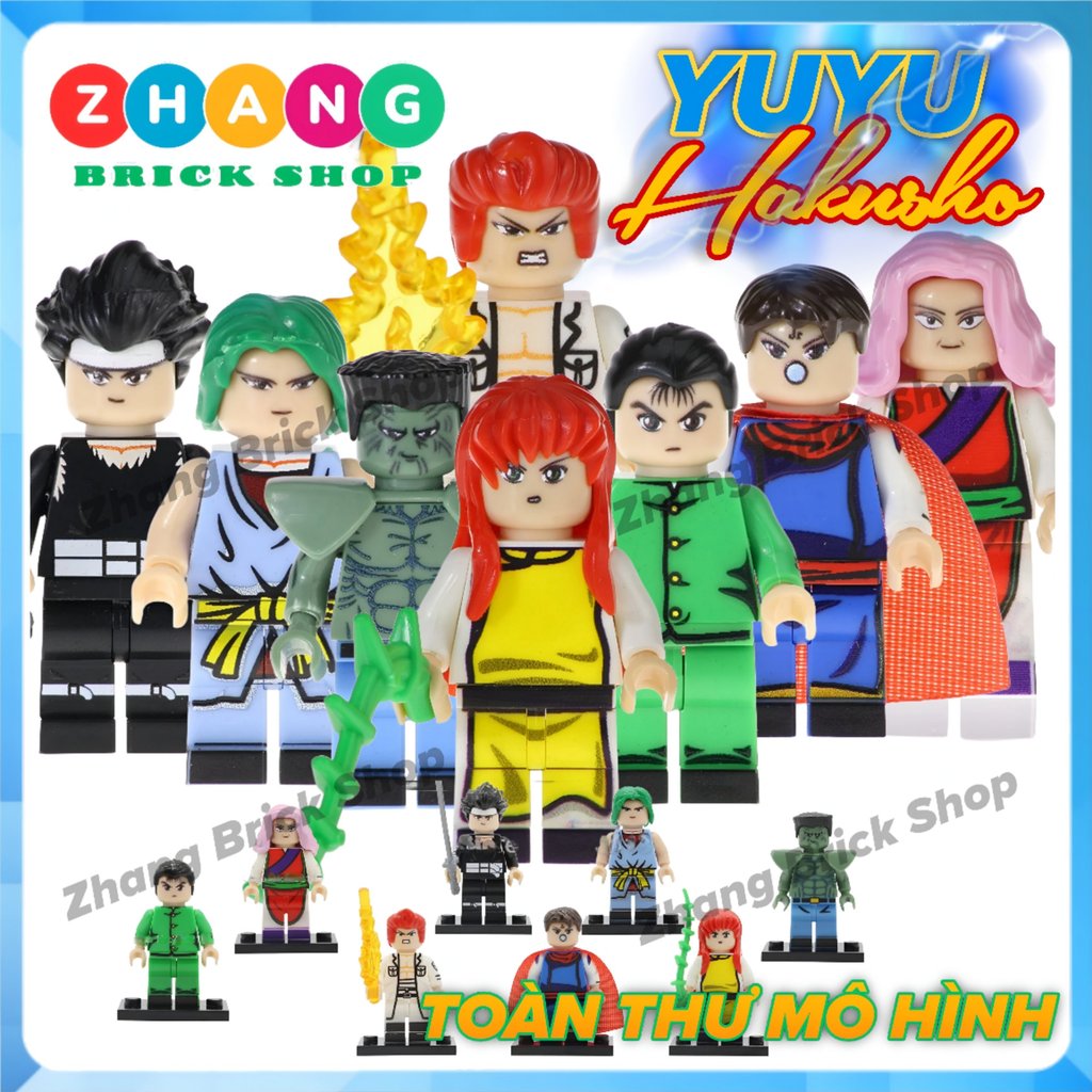 Mô hình nhân vật Yuyu Hakusho Yusuke Kazuma Hiei Genkai Itsuki trong Ghost Fighter POGO PG8163 Zhang