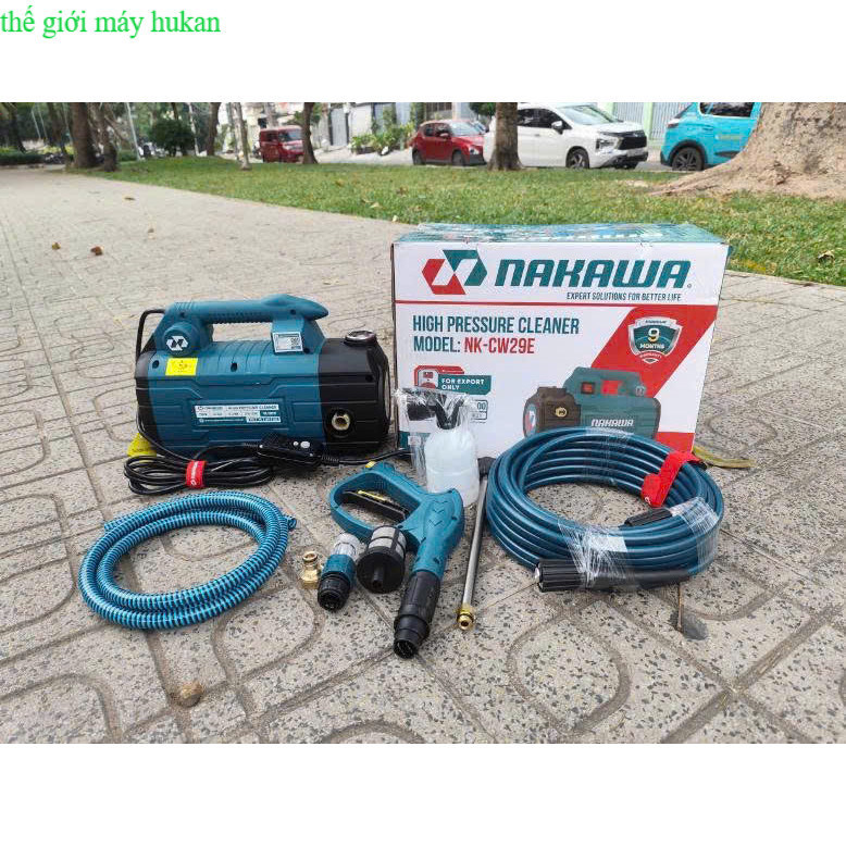 Máy Rửa Xe Áp Lực Cao NAKAWA ( NK-CW29E ) Công Suất 2900W- Có Công Tắc Chống Giật THẾ GIỚI MÁY HUKAN