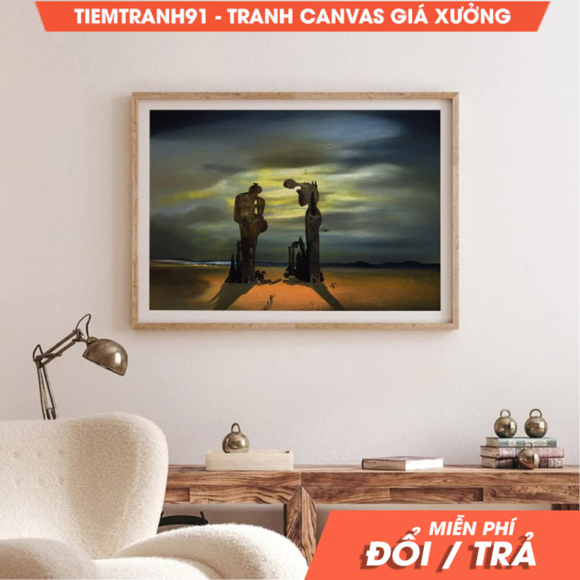 Tranh treo tường, Salvador Dali Poster, Archeological Reminiscence of Millet’s Angelus - 1933, Museu