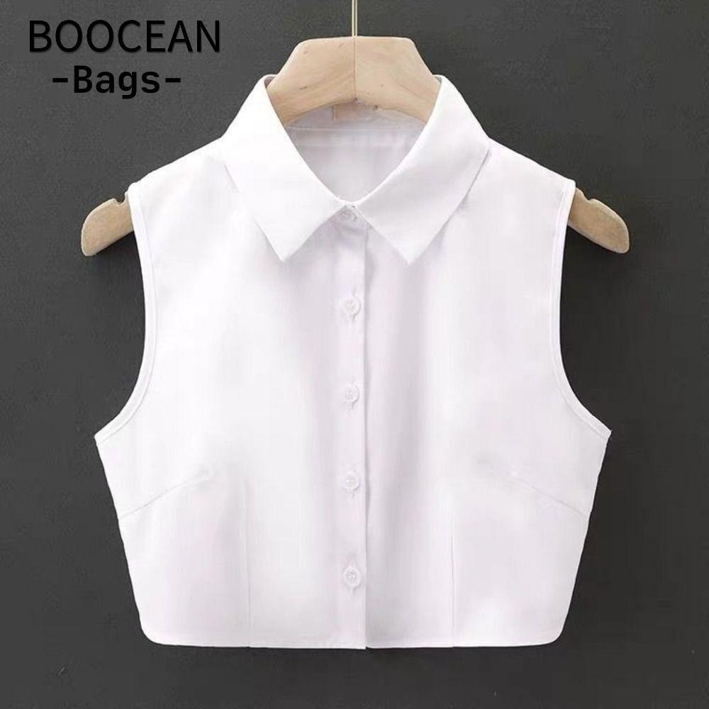 Cổ áo giả BOOCEAN, Cổ áo giả màu trắng pha trộn, Cổ áo có thể tháo rời