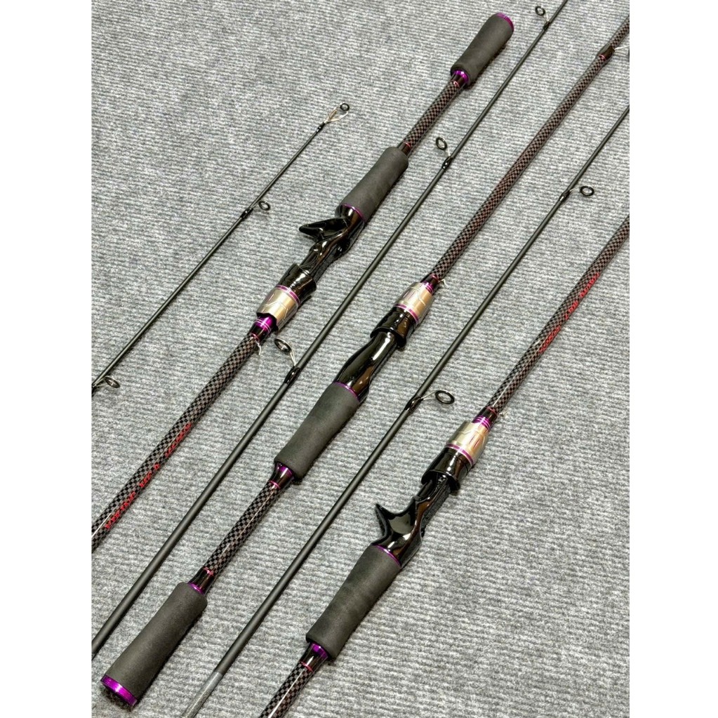 Cần Câu Lure VIKING MG9- Đầu Pu Chống Xoắn- Độ Cứng M- Carbon Siêu Bền