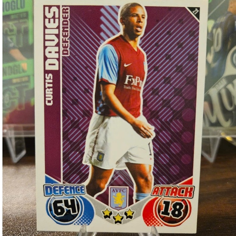 Thẻ Curtis Davies Topps Match Attax 2010/2011 (Aston Villa) (10/11)